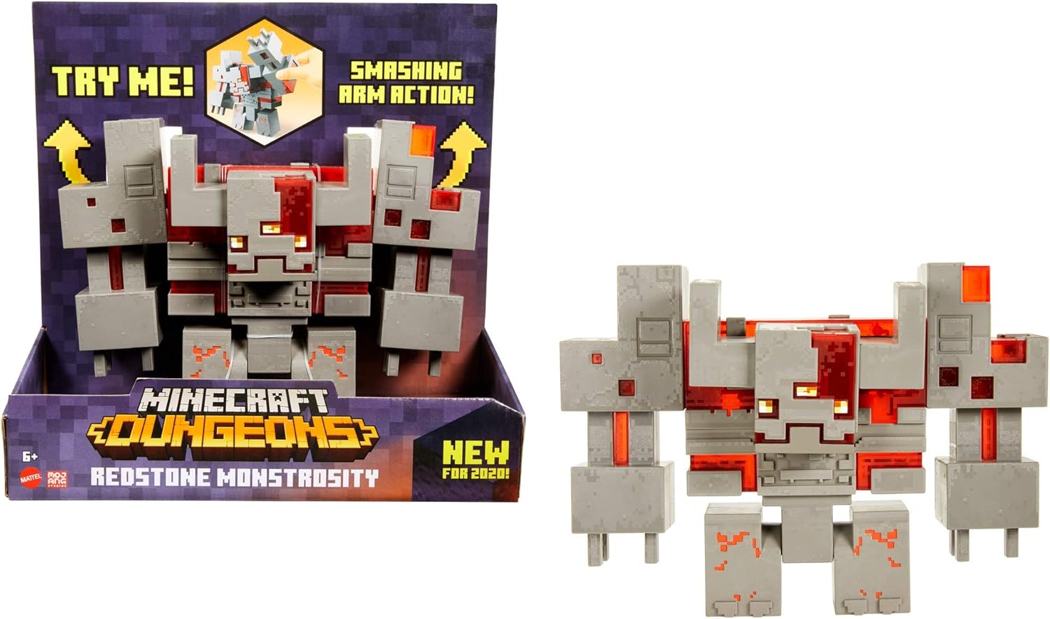 Minecraft 3 25 比例超大红石怪物 玩具 亚马逊中国