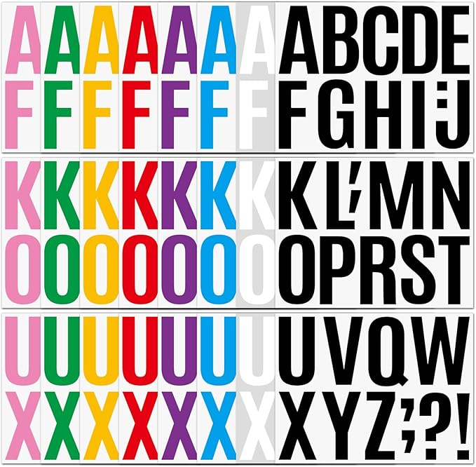 大号字母贴纸 10.