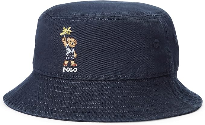 polo ralph lauren 保罗拉夫劳伦 男童 polo bear 斜纹渔夫帽