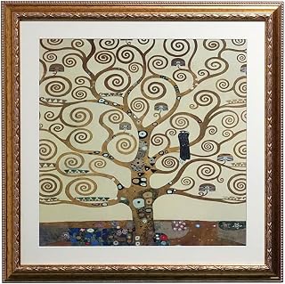 意大利制造 艺术相框 古斯塔夫 克里姆特 生命树 金色 61x61cm fal