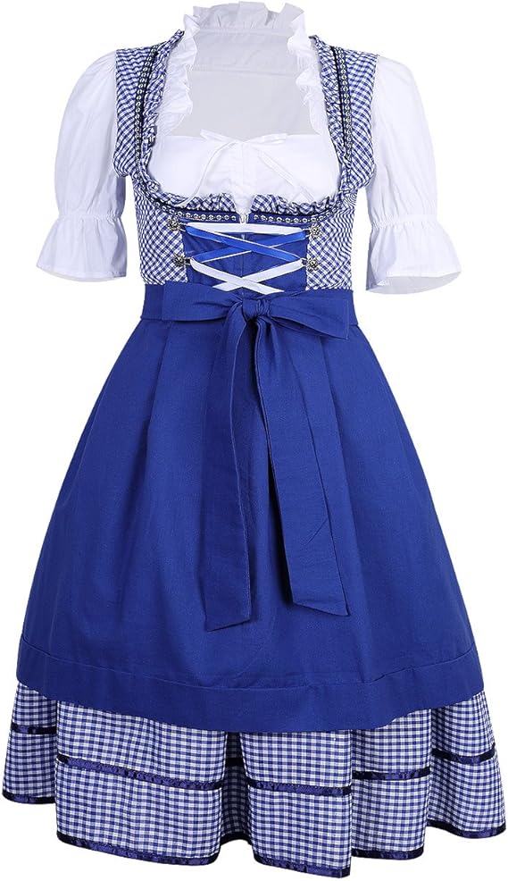 glorystar 女式德国 dirndl 连衣裙3件服装适用于巴伐利亚慕尼黑啤*节