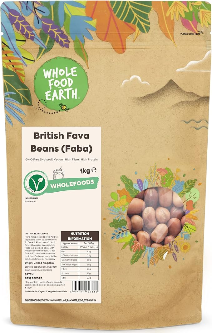 wholefood earth british fava beans (faba) - gmo