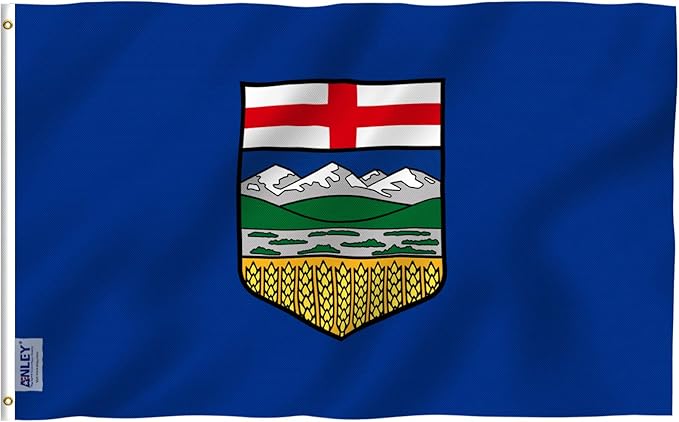 anley fly breeze 3x5 英尺艾伯塔国旗 - 生动的色彩不褪色 - 加拿大