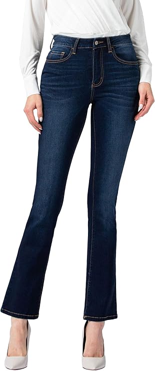 vervet by flying monkey 女式高腰迷你喇叭牛仔裤