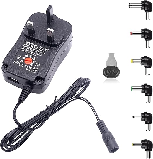 器电源,220v 至 6v 9v 12v 15v 18v 24v 可调节直流充电器适配器切换