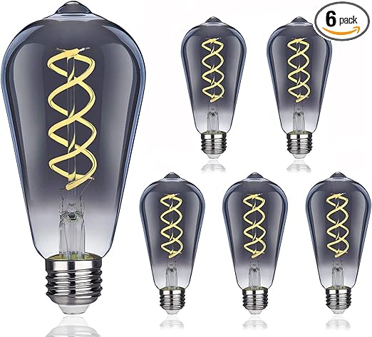 edison 复古灯泡,复古爱迪生led灯 e27 6w 2700k 暖白装饰灯泡复古