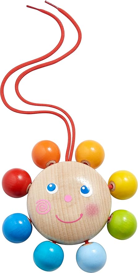 haba 305233 圆形 &amp; 彩色 婴儿玩具,适用于婴儿座椅,婴儿车和