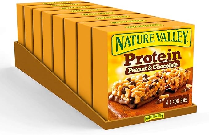 nature valley protein peanut & chocolate cereal bars 40g (pack