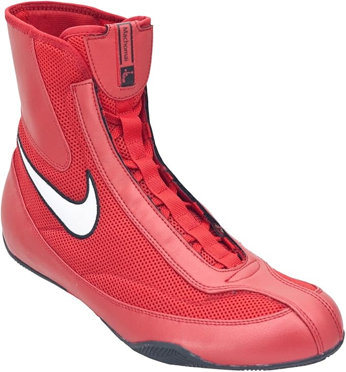 美国nike machomai boxing耐克拳击鞋邹市明同款轻巧舒适拳王战靴 (红
