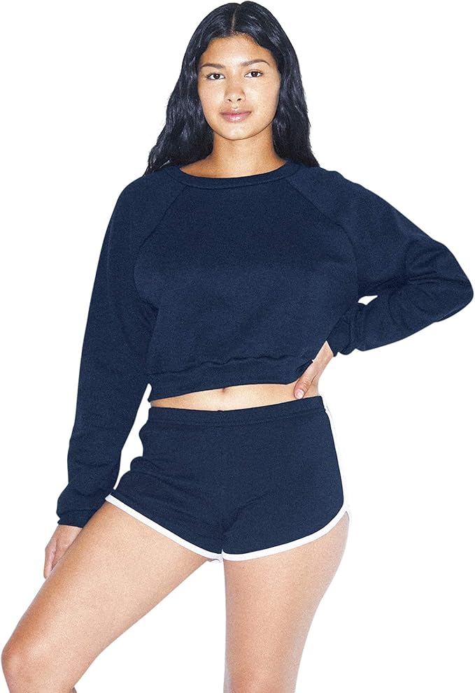 american apparel 女式双面跑步短裤