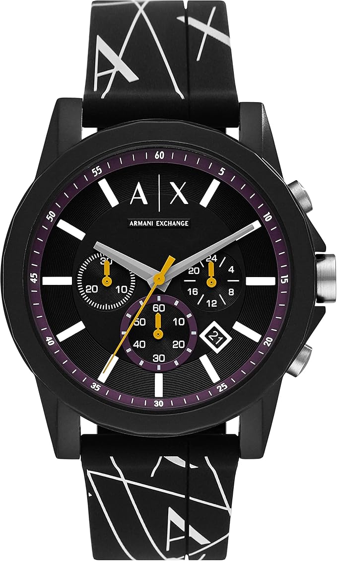 a|x armani exchange 手表 ax1349 男士 black