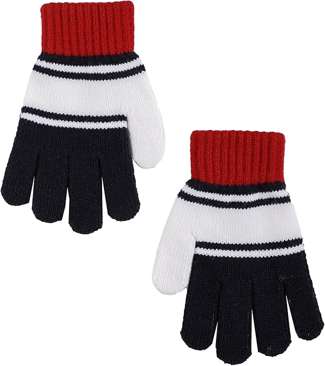 tommy hilfiger 汤米·希尔费格 男童拼接条纹手套