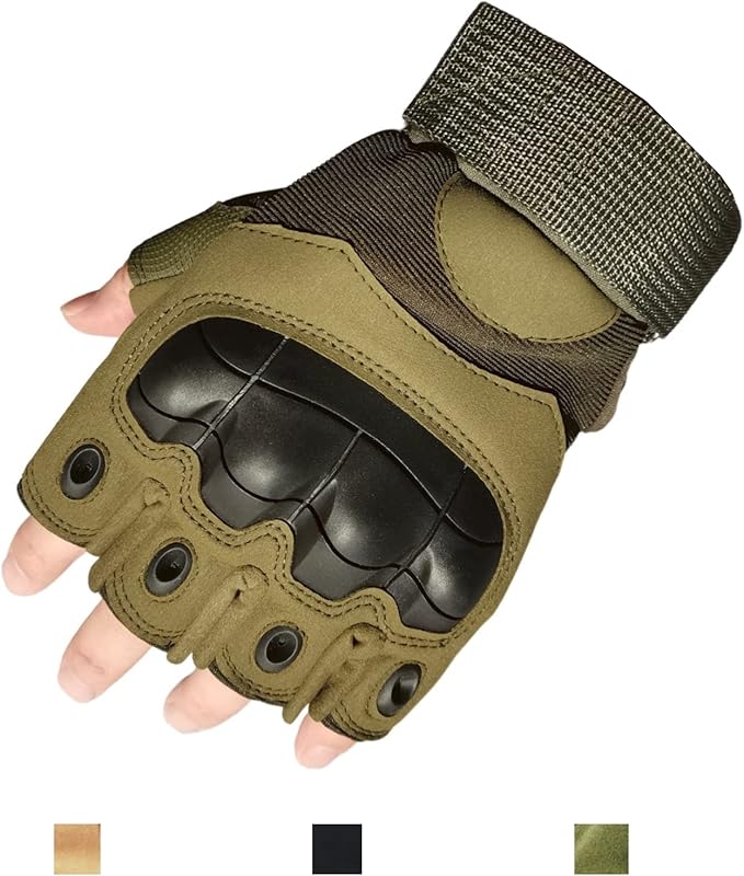 fogmetrop 驾驶手套军事警察战术手套摩托车手套软外壳男女全指半指