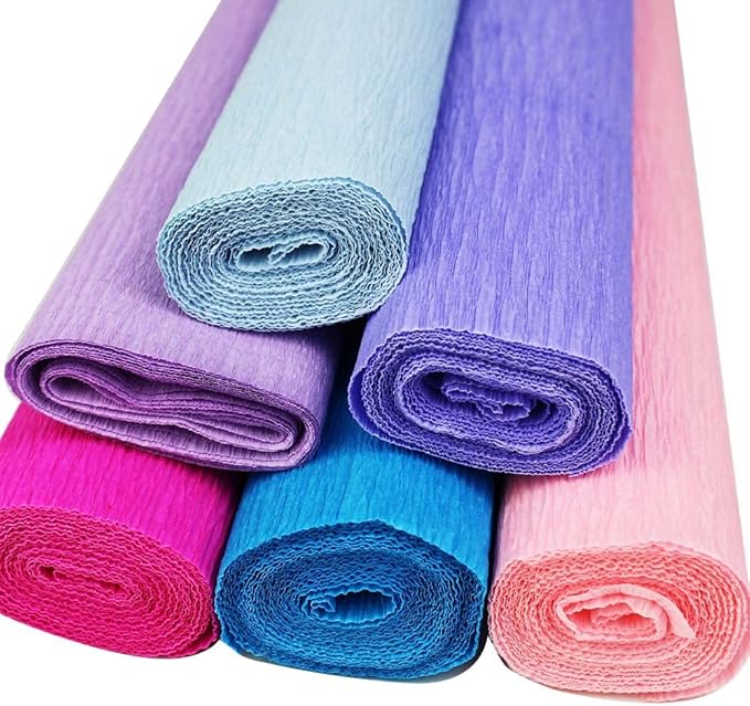 just artifacts 70g 优质绉纸卷 - 8 英尺长/20 英寸宽(6 件,颜色