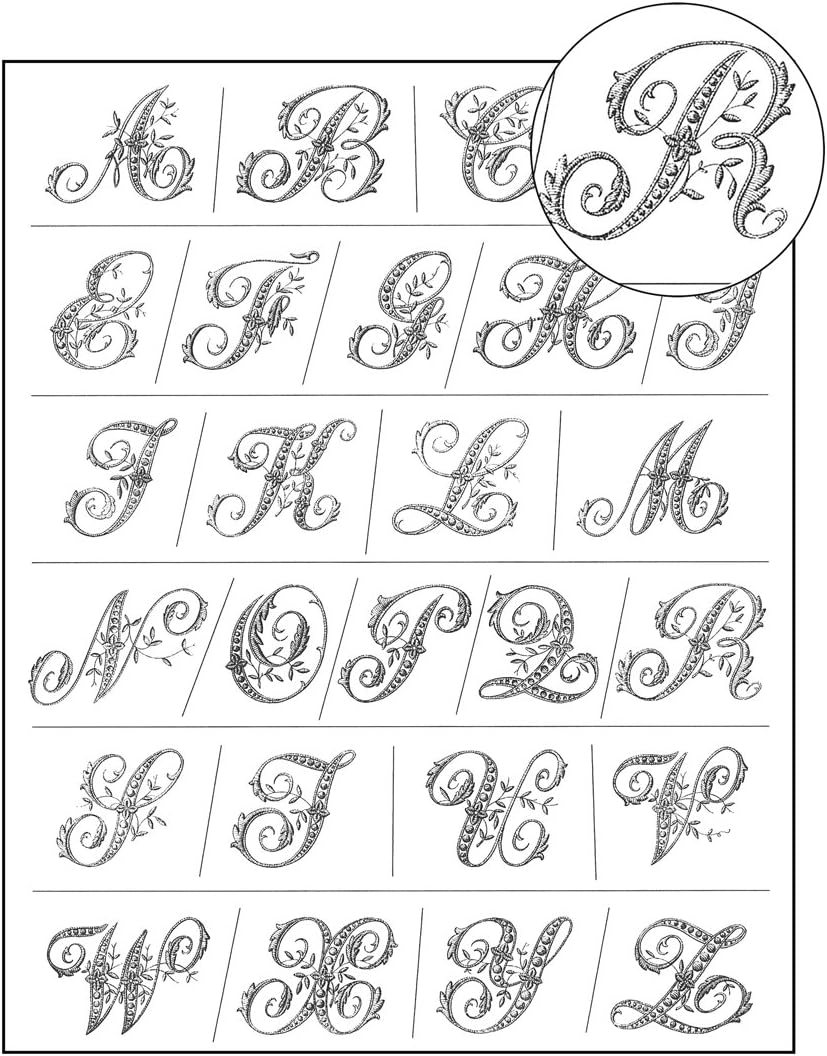 字母表透明印章花文字 亚马逊中国