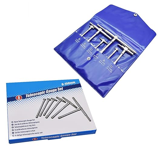 all-carb 5/16 至 6 6 件精密伸缩孔规伸缩规组 t 孔径规孔