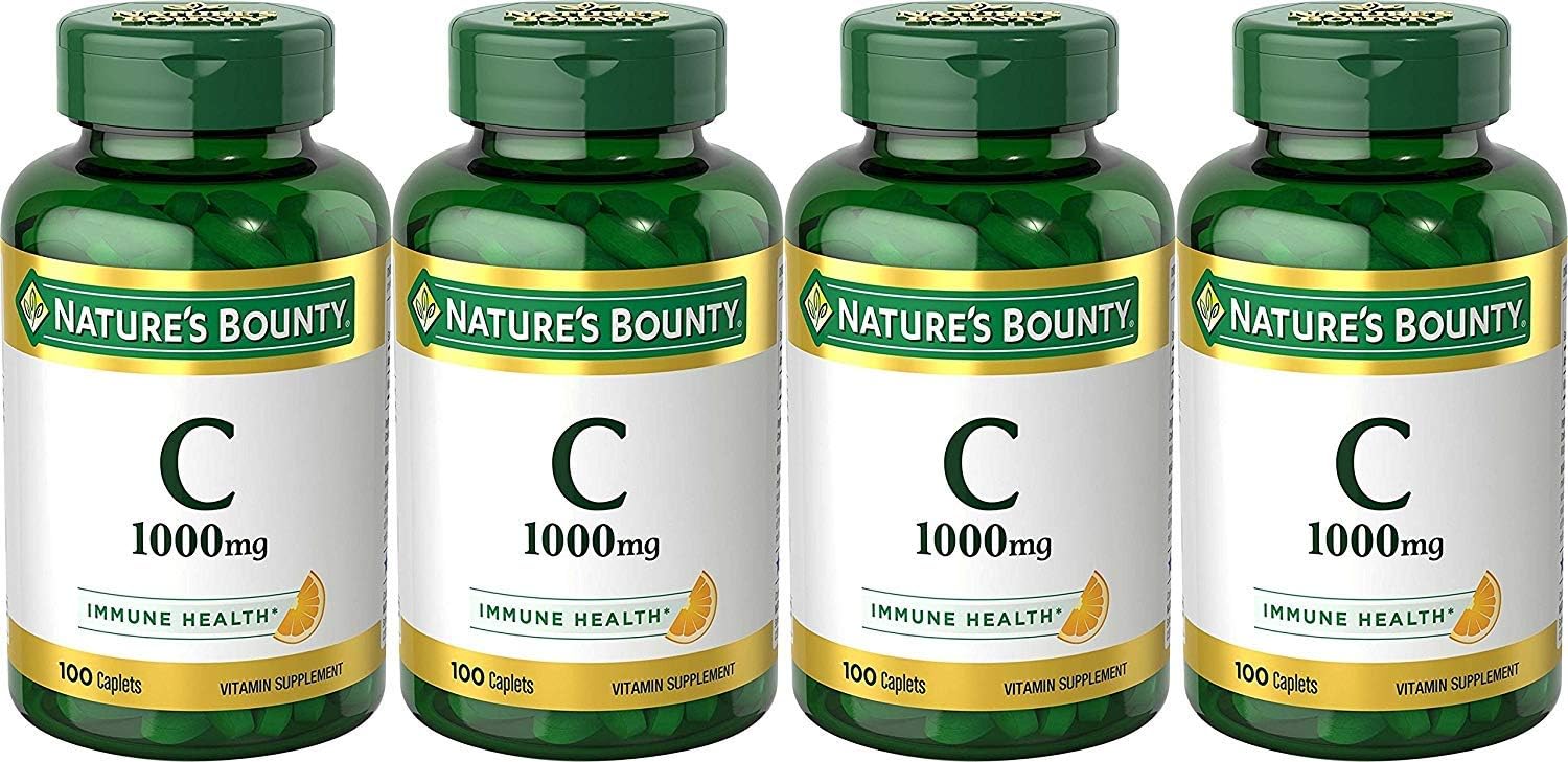 natures bounty 自然之宝 维生素c片 1000毫克 100粒(4瓶装)