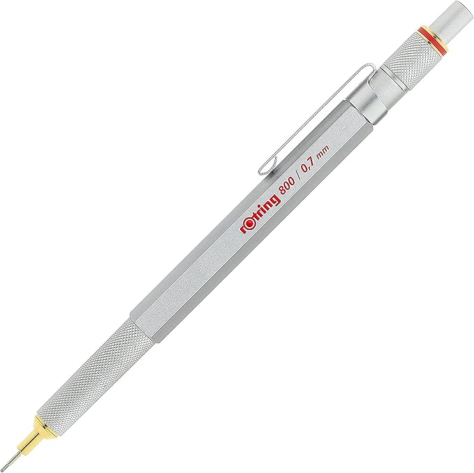 rotring 800 自动铅笔 | 0.7 毫米 |银色笔杆