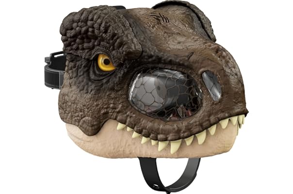 侏罗纪世界:dominion 霸王龙 chomp n 咆哮面具,服装恐龙玩具,多级
