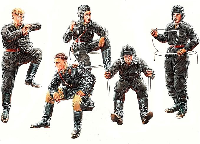 masterbox 1/35 苏联军 坦克兵 1943-1945年 塑料模型 mb3568n