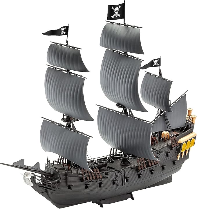 revell 海盗船拼接模型套件,轻松拼接,05499 黑珍珠系列,比例 1:150