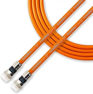 satellitesale 户外 rg6 同轴 1800 mhz 地下埋葬泛水电缆 橙色 25