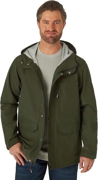 wrangler riggs 工作服男士实用防雨夹克 forest night medium