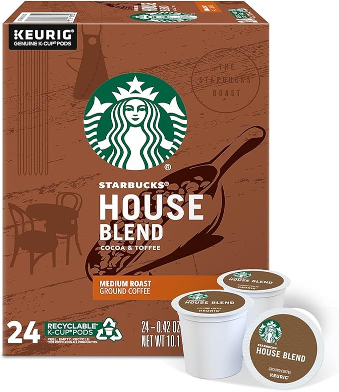 starbucks 星巴克 2739894 house blend 咖啡 k-cup pods 中号烘焙 24