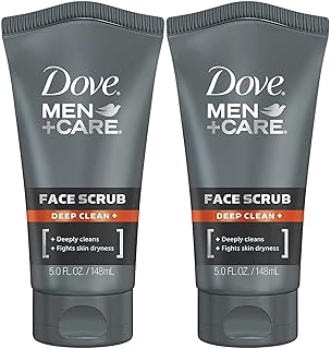 dove 男士 护理面部磨砂膏,深层清洁,5 盎司(2 瓶装)