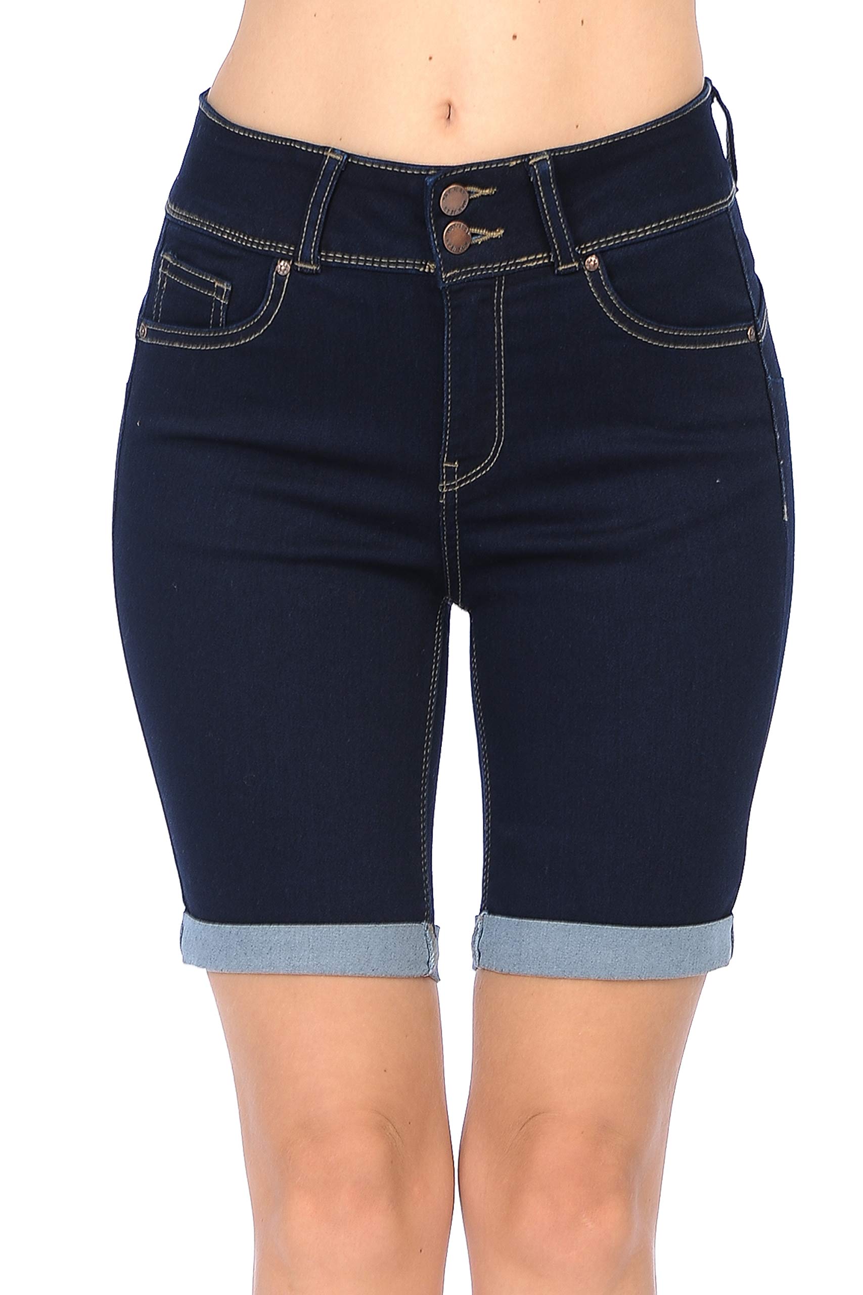 Wax Jean Teen girls Butt I Love You Bermuda shorts with high-waisted push-up buttons