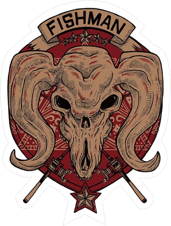 fishman st-00001 鹿骷髅贴纸 60×80毫米