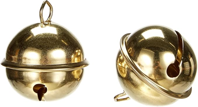 rayher hobby 2503506 金属铃铛球形,sb袋2件,直径35毫米,金色