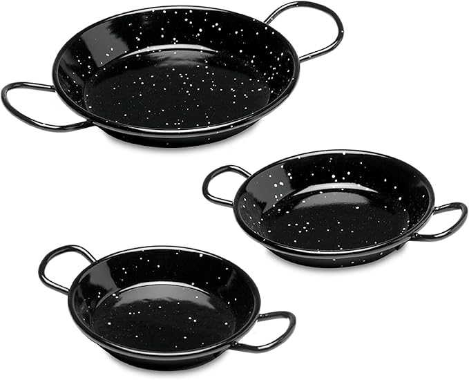 machika tapas 平底锅套装 (9) 不粘煎锅 | 搪瓷钢锅 | 非常适合用作