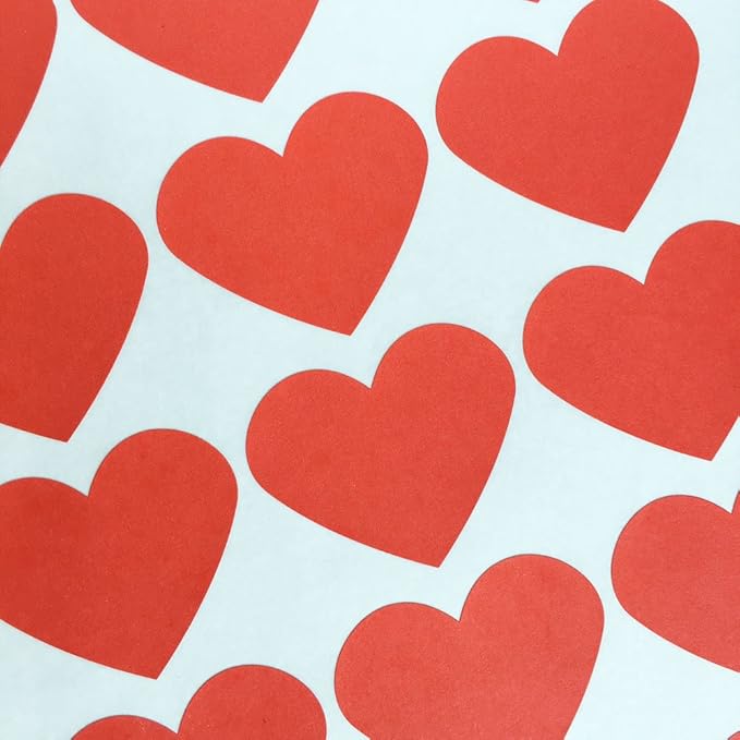 bakers bling 大号红色心形贴纸,30 张贴纸