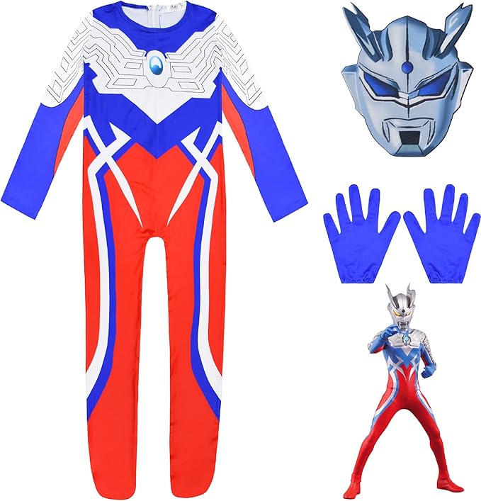 万圣节儿童奥特曼服装工作服角色扮演派对形状连体服