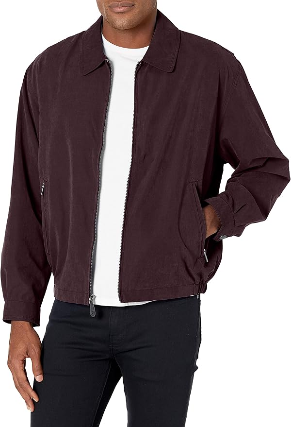 london fog 伦敦雾 auburn 男士前拉链高尔夫夹克 : 亚马逊中国: 服装