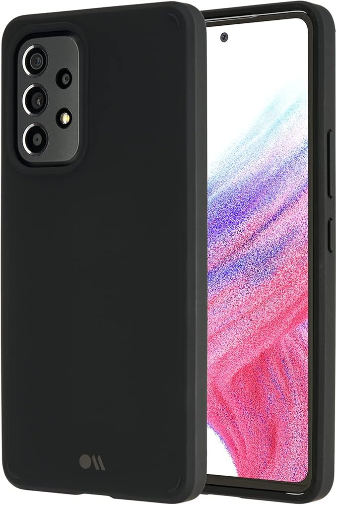 case-mate tough 黑色保护套适用于三星 galaxy a53 5g 黑色[减震a53