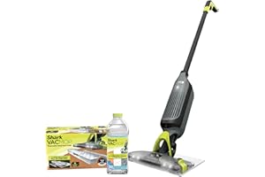 Shark 鲨客 VM252 VACMOP Pro 真空无绳硬地板拖把，带一次性垫，木炭灰