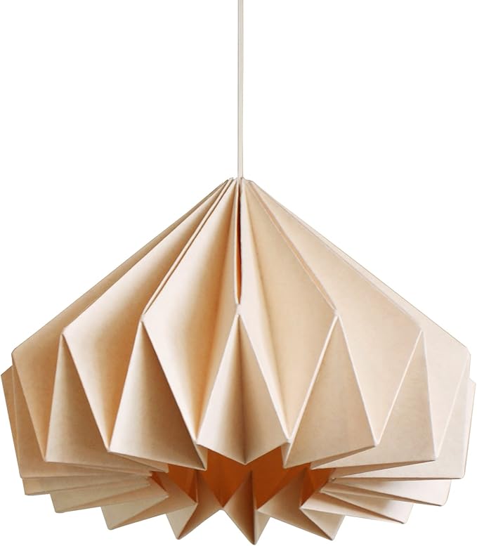 brownfold 纸折纸灯罩;香草 bliss 两件装浅桃红色