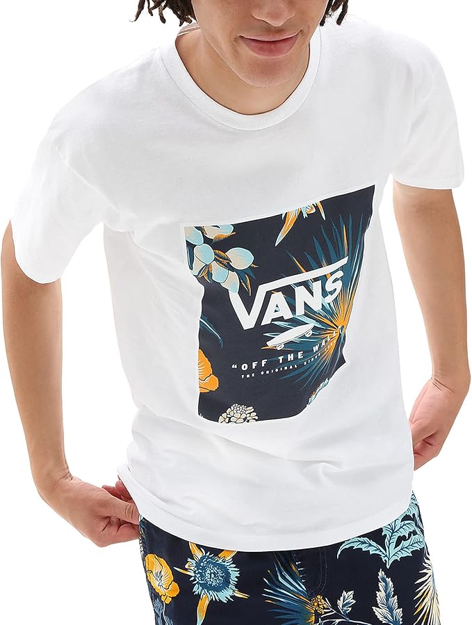 vans范斯男式经典印花盒t恤