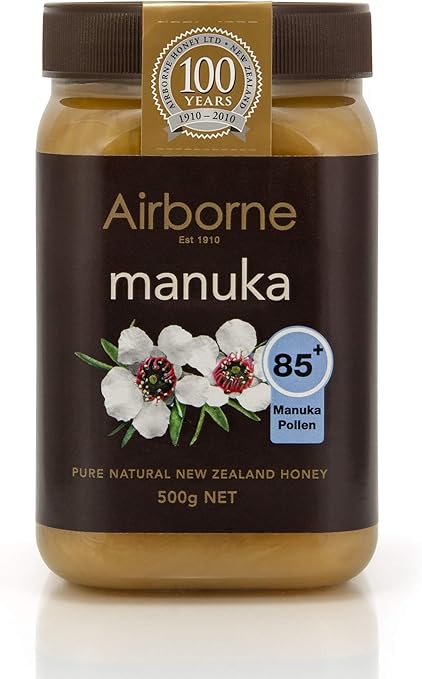 Airborne 新西兰 麦卢卡蜂蜜 花粉85 500g 1 1磅 亚马逊中国 食品