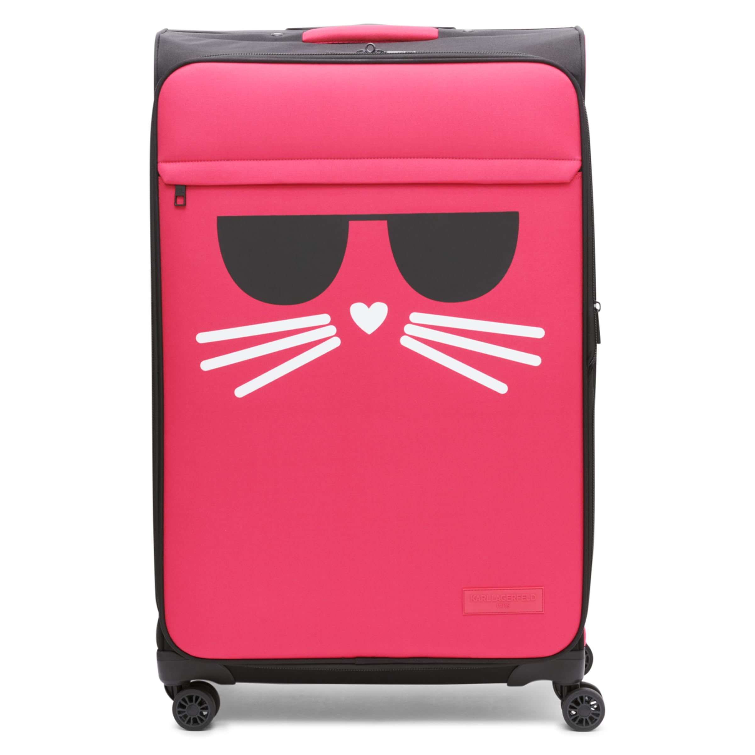 Karl Lagerfeld Paris Women's Large Upright Trolley Case, Dark Pink, 29 inches, Dark Pink, 29 Inch, Large Upright Trolley Case