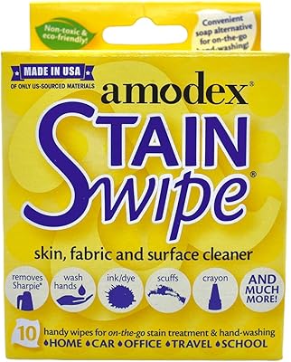 amodex stain swipe surface cleaner towelettes 10/pkg