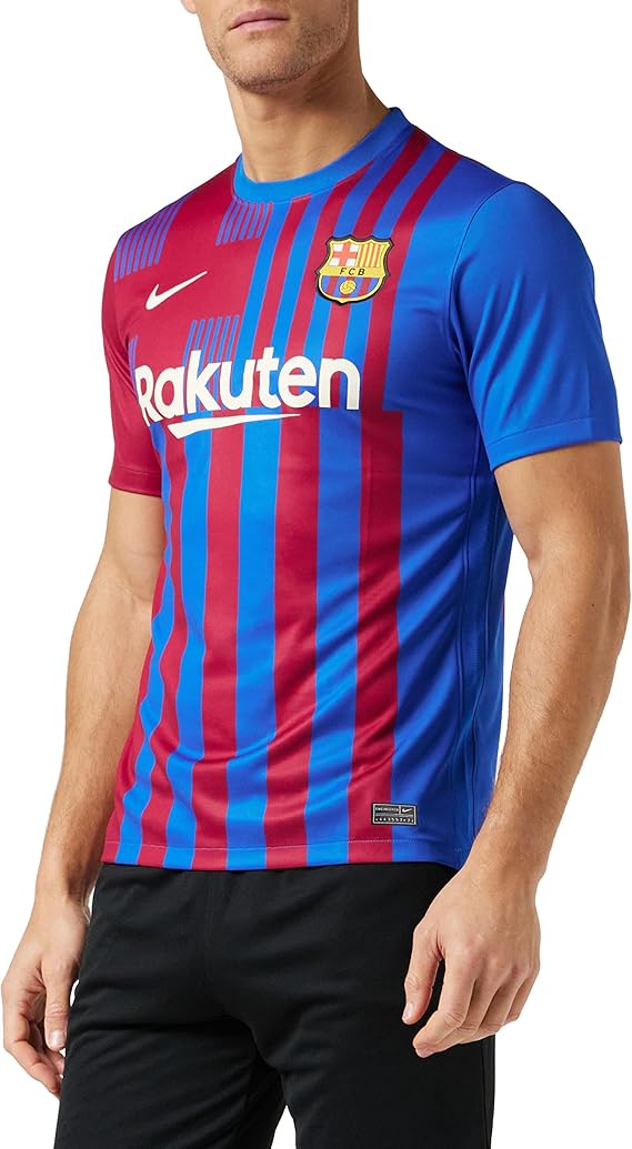 nike - 巴塞罗那足球俱乐部 2021/22 赛季球衣家庭游戏装备,男士