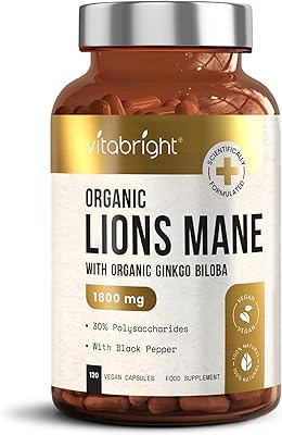 *狮子鬃毛蘑菇复合物-12:1 提取物比例相当于 1800 毫克-120 粒胶囊(4