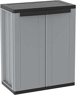 terry 1002821 j-line 68 塑料橱柜,68 x 37.5 x 85厘米,灰色