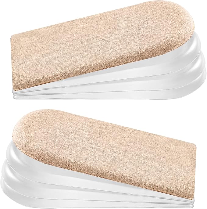 可调节鞋跟提升衬垫,胶粘透明凝胶*垫适用于腿长不足,跟腱*,脚跟痛