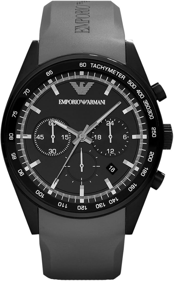 armani 阿玛尼 蓝色圆形时尚运动男士手表 ar5933