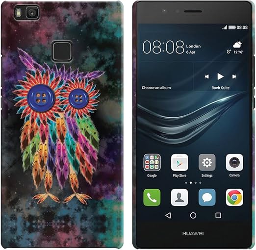 华为p9 Lite 5 2 Vns L31 Vns L21 手机壳 Fincibo Tm 后盖硬质塑料保护 多色花朵桃红色蝴蝶feather Owl 手机 通讯 亚马逊中国