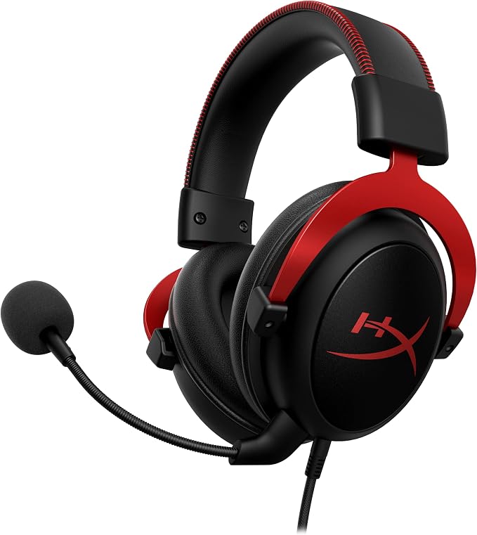 HyperX Cloud II 游戏耳机与7.1环绕声红色 